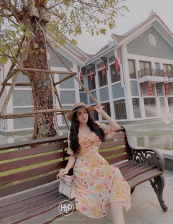 VÁY HOA TAY BỒNG TIỂU THƯ