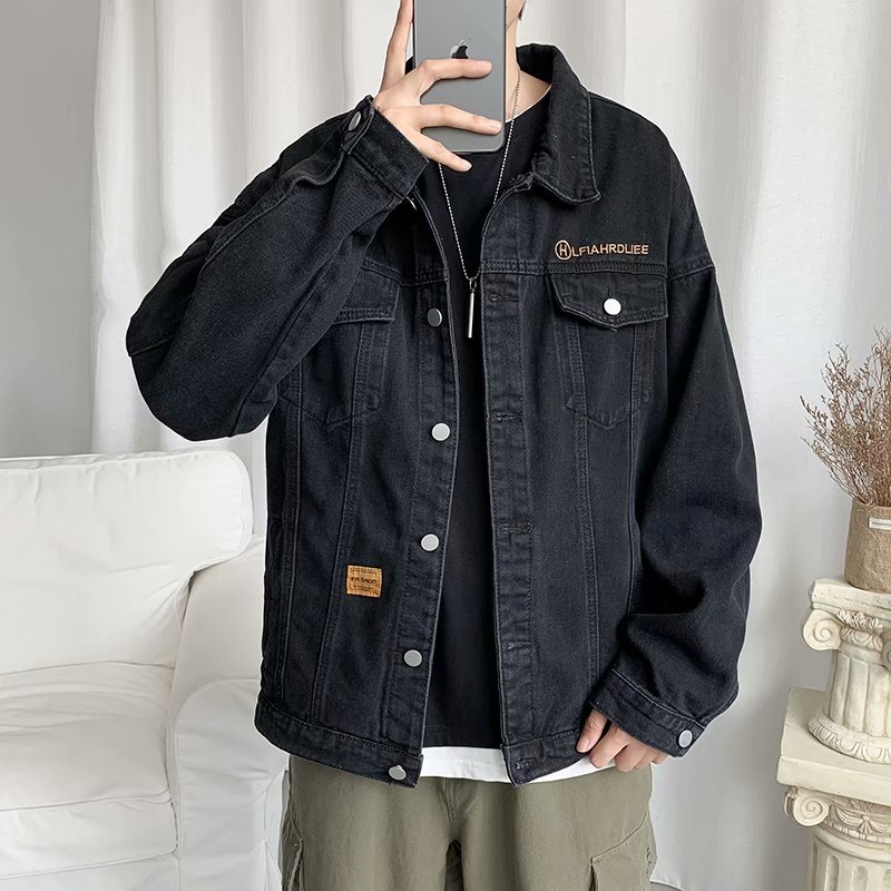 Áo Khoác Jeans Khói DECIERFANG Unisex Cho Cả Nam Và Nữ
