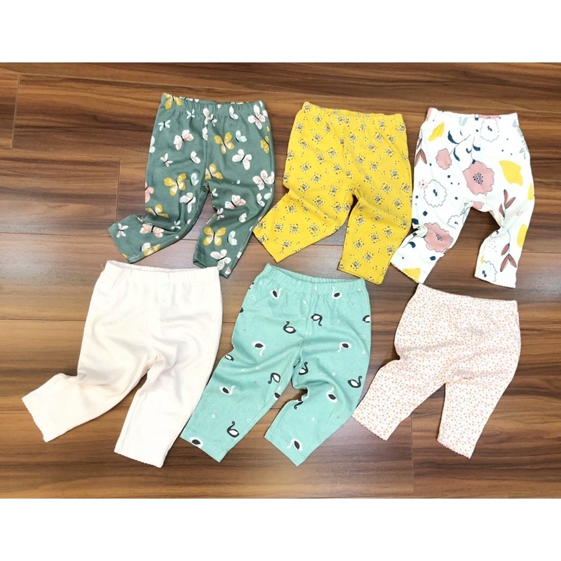 Set 5 quần legging bé gái xuất dư