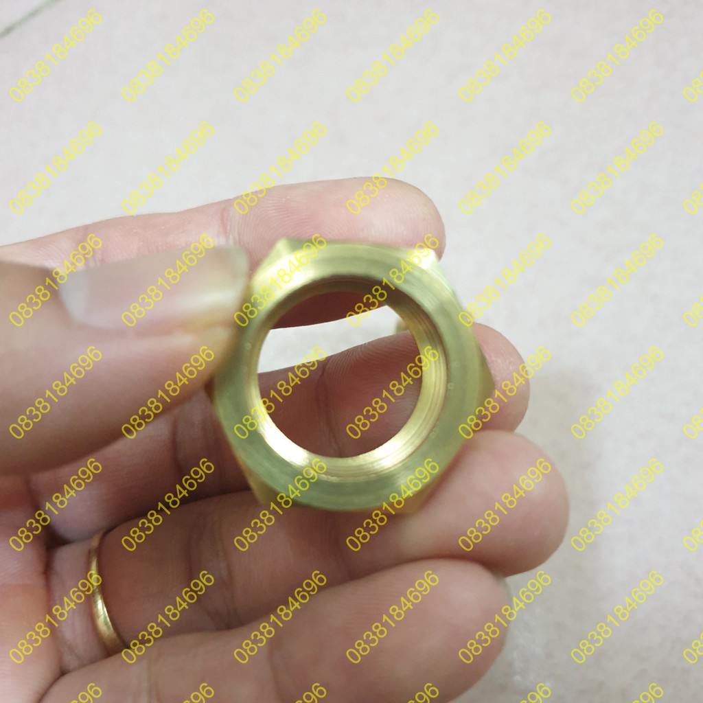 CÀ RÁ,NỐI REN NGOÀI REN TRONG ĐỒNG THAU 27/21mm DÀY ĐẸP. cà rá thau  ngoài 27mm trong 21mm