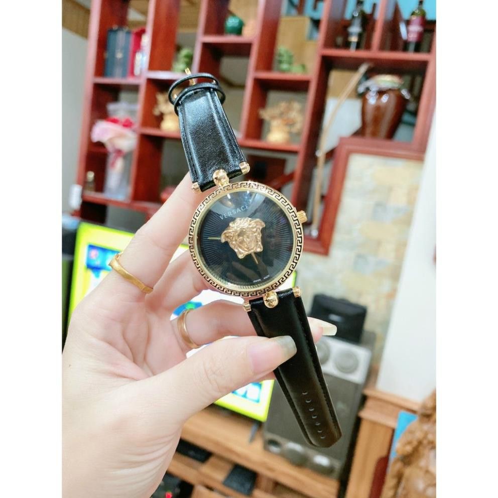 [Siêu Phẩm]  Đồng hồ nữ Versace dây da thời thượng mặt nổi độc đáo cá tính mã versace_quy1192 | BigBuy360 - bigbuy360.vn