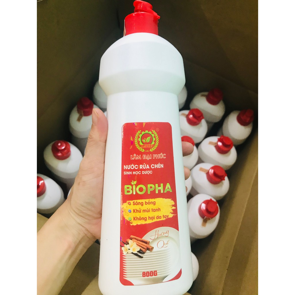 NƯỚC RỬA CHÉN SINH HỌC 800gr - LÂM ĐẠI PHÚC - Mới ra hương quế dùng thơm cực kì