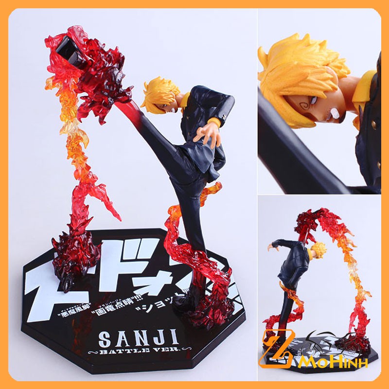 Mô hình One Piece, Mô Hình Nhân vật Hắc Cước Sanji cầu vồng lửa cao 18cm | Z SHOP - SHOP Mô Hình Z