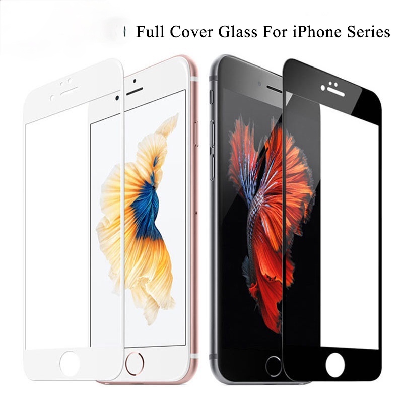 Cường lực full 9H bảo vệ toàn màn hình thích hợp cho Iphone 13 X Xs Max Xr 7 8 6 6s Plus 11 12 Pro Max