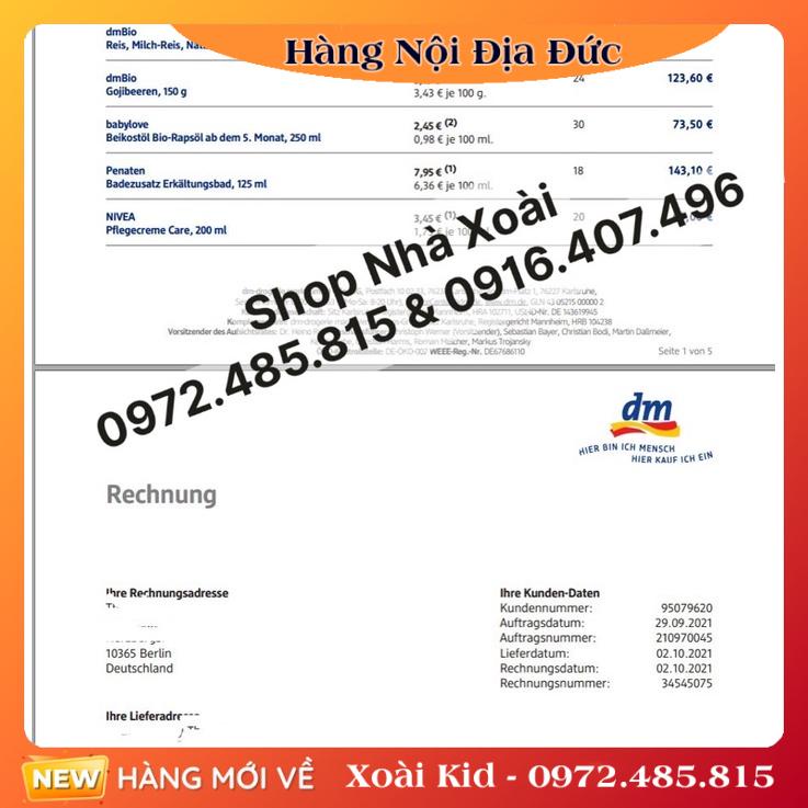 [Hàng nội địa Đức đủ bill] Tinh dầu tràm tắm Penaten giúp chống cảm cúm, ho lạnh cho bé - Date mới nhất