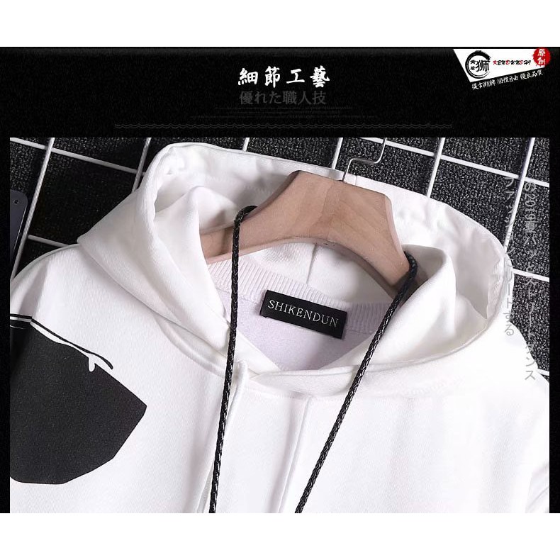 Áo hoodie tay dài in họa tiết hoạt hình phong cách đường phố size m-3xl