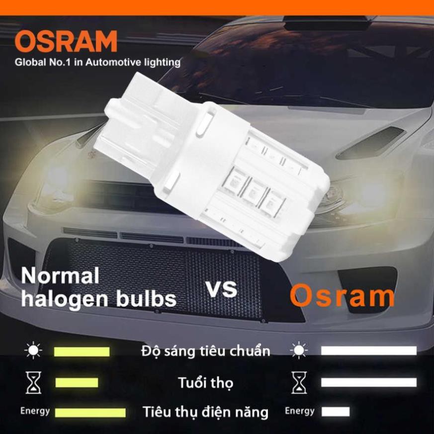 Bóng đèn led chân ghim nhỏ OSRAM STANDARD RETROFIT W21W 12v màu đỏ