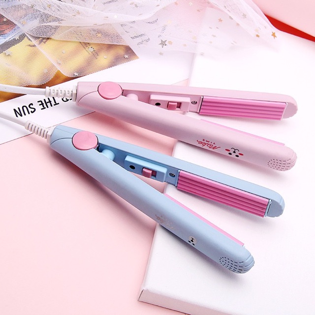 Máy dập xù tóc mini hình thú cute nhỏ gọn