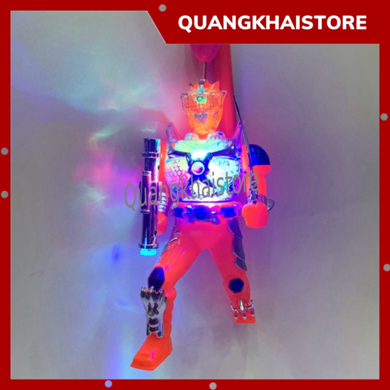 Đồ chơi lồng đèn trung thu hình siêu nhân có pin nhạc đèn