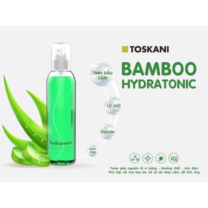 Toner Bamboo Hydratonic chai 200ml