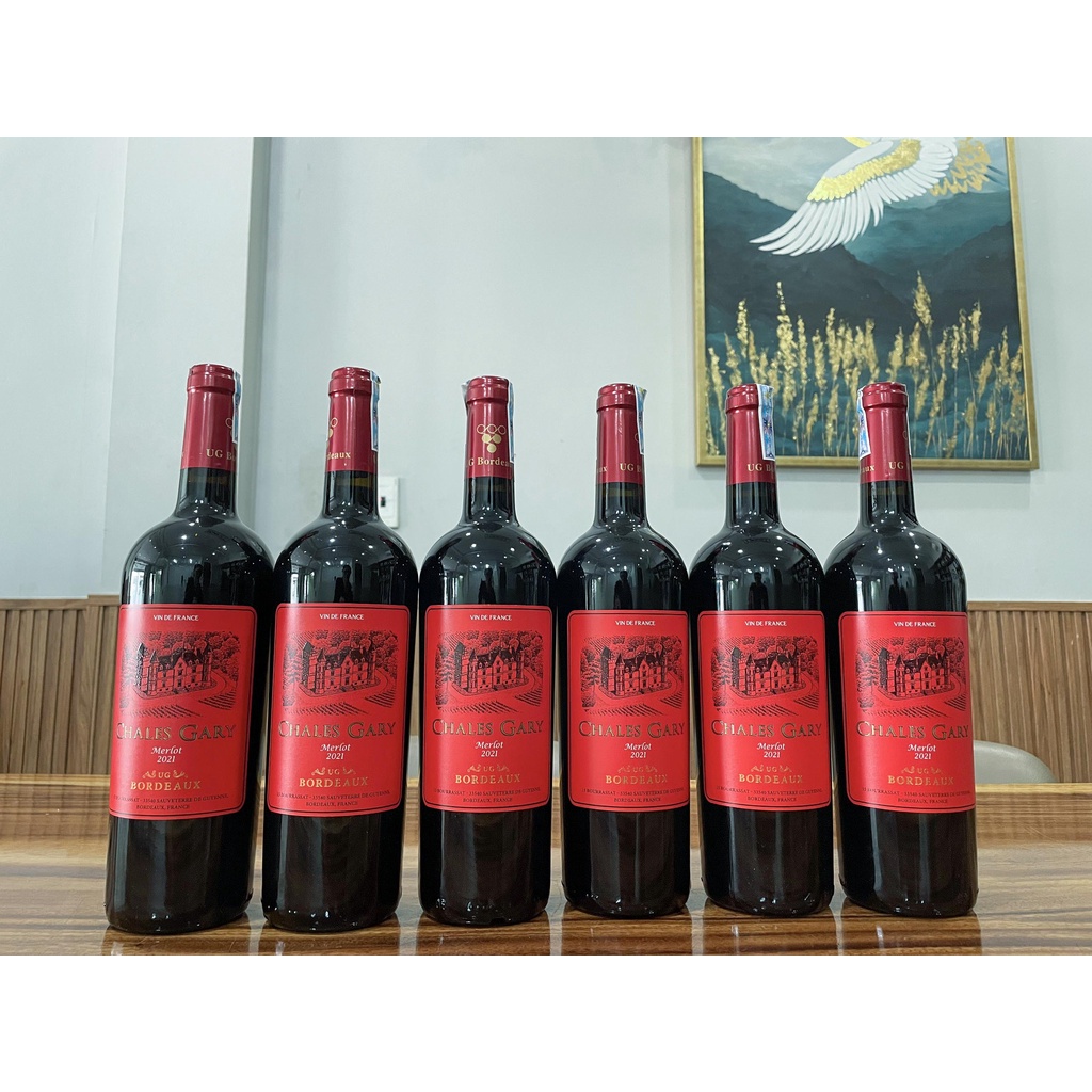 Rượu Vang Pháp Chales Gary Merlot