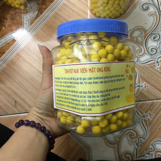 Viên tinh bột nghệ mật ong rừng 500g
