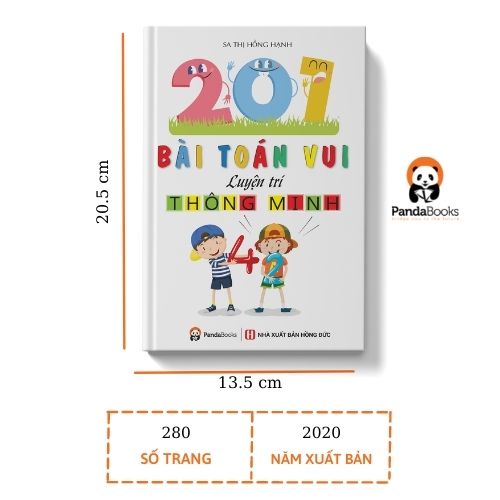 Sách - 460 bài toán vui luyện trí thông minh Pandabooks