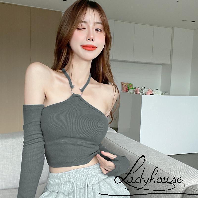 Ld-áo Croptop Hai Dây Không Tay Ôm Dáng Thời Trang Mùa Hè Dành Cho Nữ