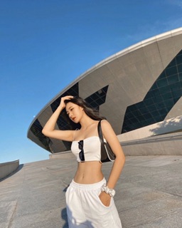 Áo croptop dây bún basic A75