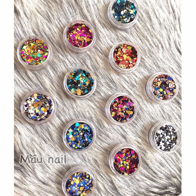 Set nhũ hình 12 màu
