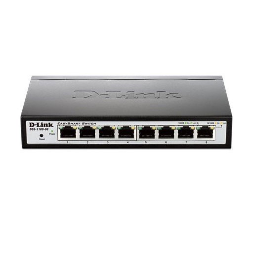 8-Port Layer 2 Lite Smart Managed Gigabit Switch D-Link DGS-1100-08