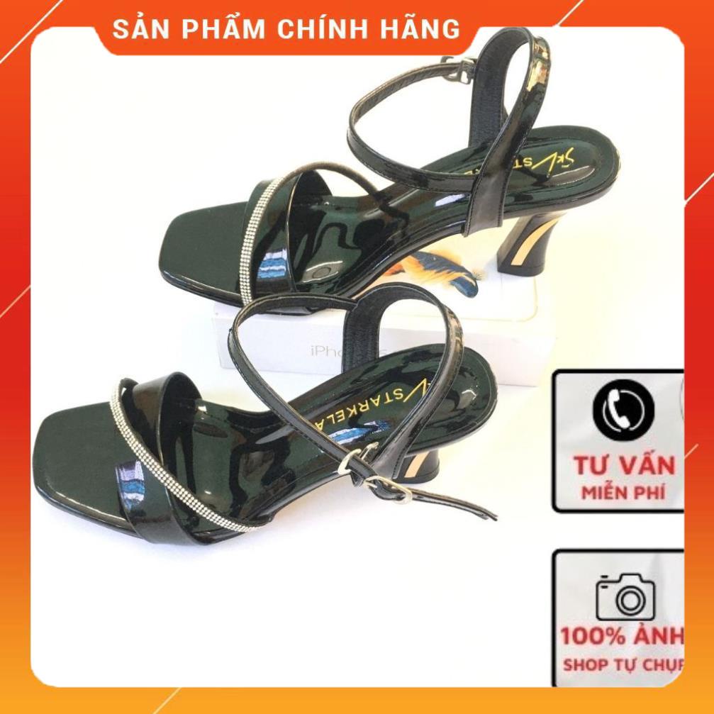Sandal Cao Gót Dây Đính Đá  Mã N13