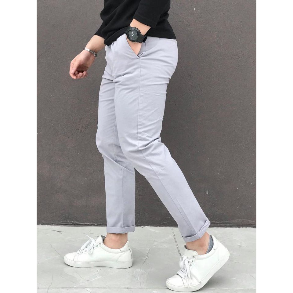 Quần kaki nam kiểu dáng slim fit trẻ trung năng động