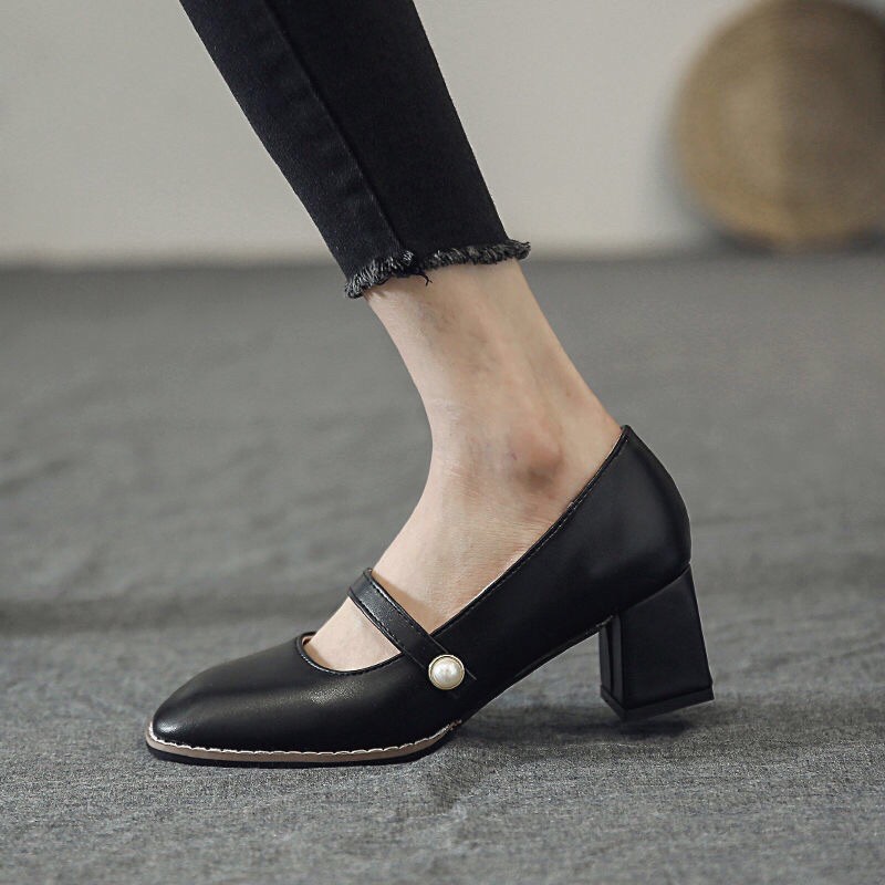 Giày mary jane vintage siêu xinh + ảnh thật, Sẵn be 35