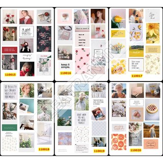 Sticker washi A4 [ ẢNH POLAROID ] Dạng Lì Trang Trí Bullet Journal Siêu Đẹp MẪU 3 (110015-110020)