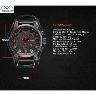 Đồng Hồ Nam Curren Goliath