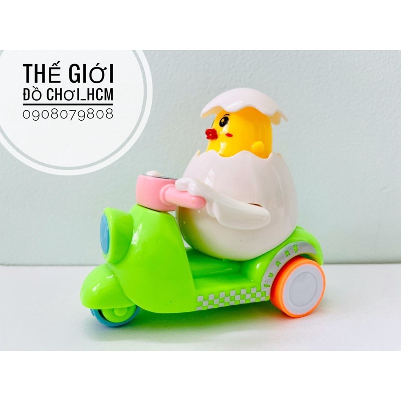 [HOT- NHẤN CÓT LÀ CHẠY] Đồ chơi trứng gà chạy xe rất đáng yêu dành cho các bé khám phá mô hình xe