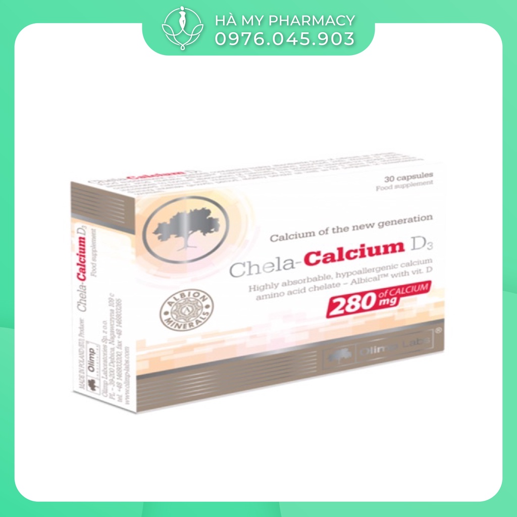 Chela Calcium D3. Bổ sung canxi cho bà bầu, cho bon bú, trẻ em trên 6 tuổi ( Hàng chính hãng)