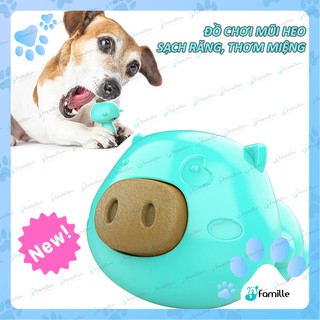 [SUPPER] Đồ Chơi Mũi Heo ~ Bánh Thưởng Mài Răng, Thơm Miệng ~ Sẵn 3 Màu - JFamille Pet Snack