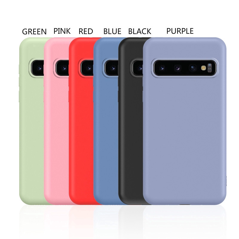 Ốp lưng nhám màu trơn cho điện thoại Samsung S10 5G S10e S8 S9 Plus | BigBuy360 - bigbuy360.vn