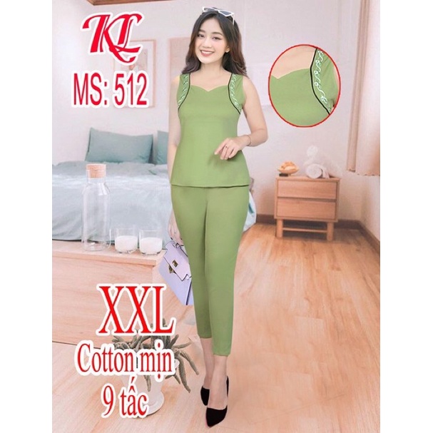 Đồ bộ nữ ❤️ CAO CẤP❤️ quần 9 tấc vải cotton mịn, mặc đẹp, sang, chảnh hợp thời trang