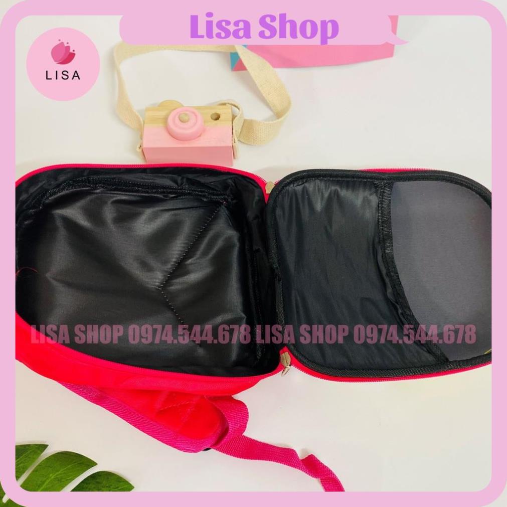[HÀNG LOẠI 1] Balo siêu nhẹ cho bé 1-5t, balo bé trai bé gái nắp nhựa hoạt hình chống nước, chống va đập Lisa, M43