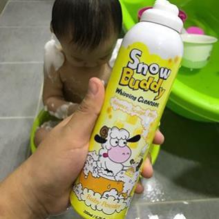 Sữa Tắm Trẻ Em Snow Buddy Whipping Cleanser Hàn Quốc 200ml An Toàn Cho Da Bé