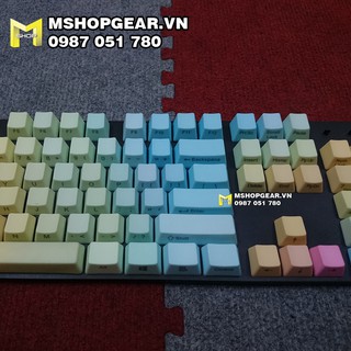 Set keycap pbt Rainbow ninja OEM profile 104 keys