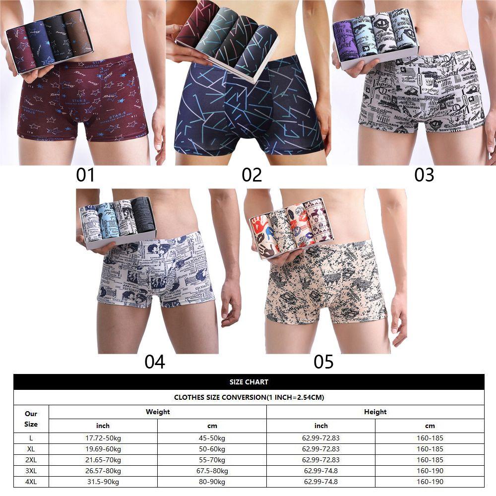 Karen Set 4 Quần Lót Boxer Dạng Hộp Tinh Tế Làm Quà Tặng Cho Bạn Trai