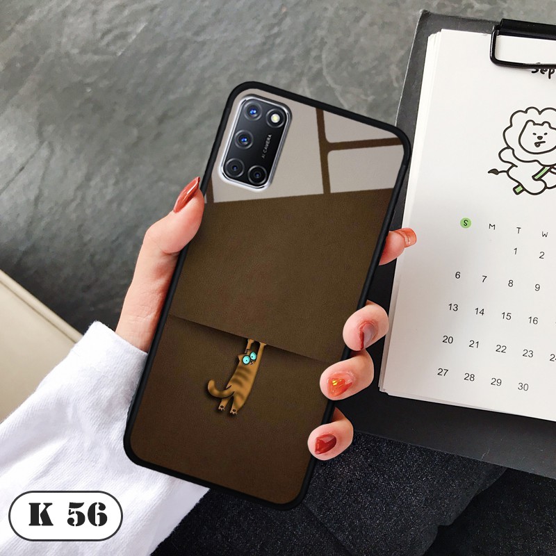 Ốp lưng kính 3D cho Oppo A52 - A92