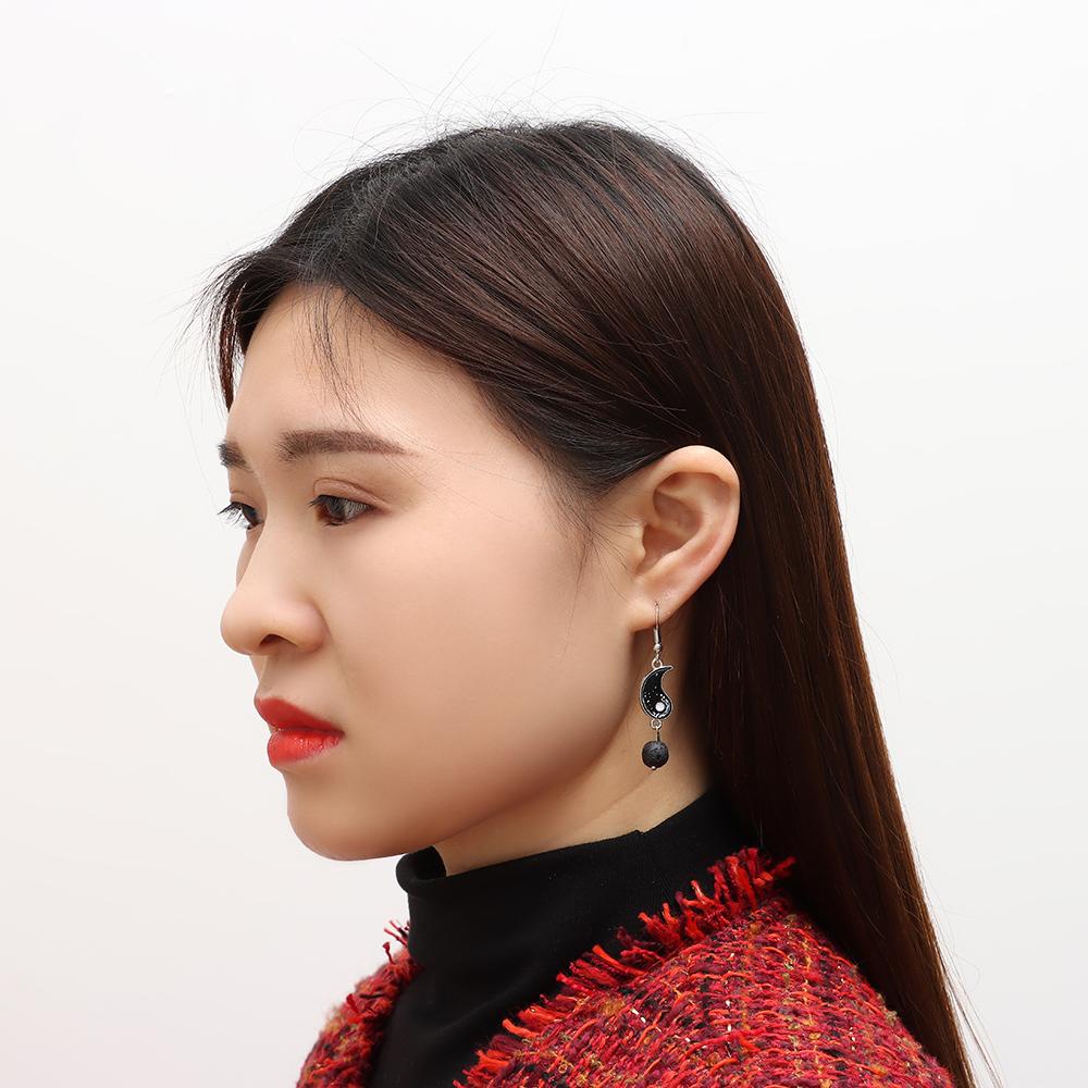 BSUNS Khuyên Tai Hình Thái Cực Quyền Phong Cách Retro