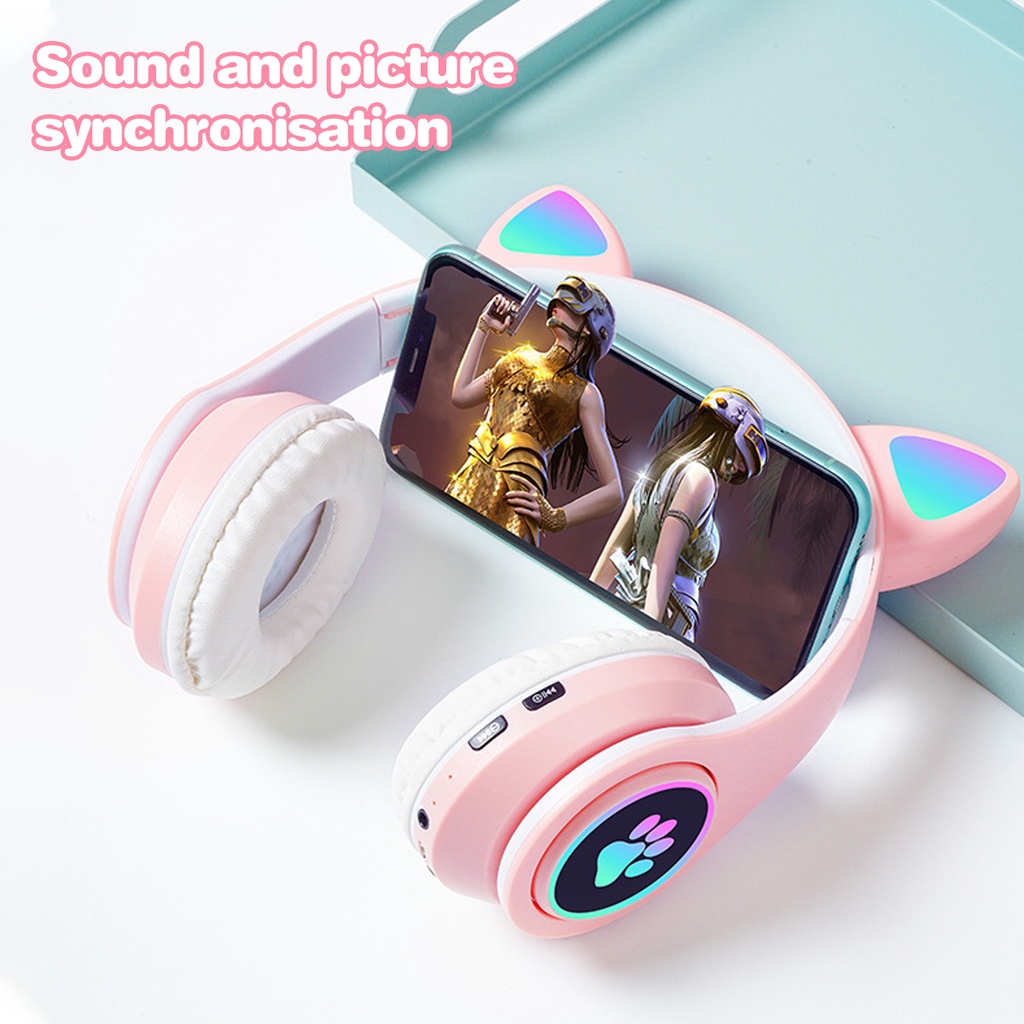 Tai Nghe Chụp Tai TZUZL B39 Không Dây Kết Nối Bluetooth Có Đèn LED Và Thể Gấp Gọn
