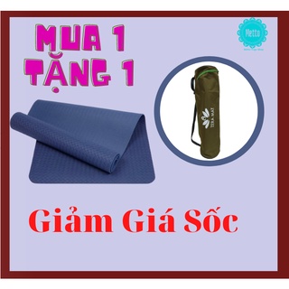 Set thảm yoga ZERA MAT cao cấp 1 lớp 8mm kèm túi