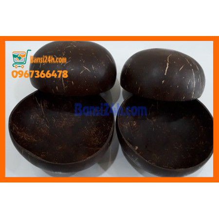 Bát gáo Dừa  cao cấp, ăn Salad, hoa quả dầm, kem