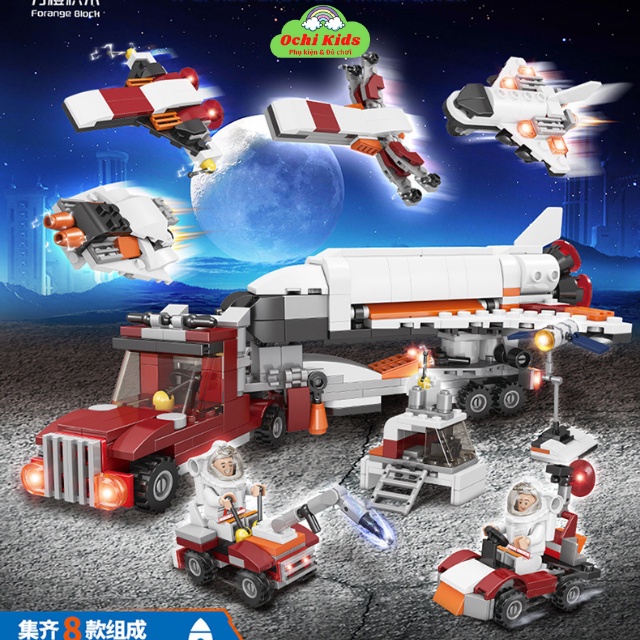 Bộ xếp hình lego nhỏ, bộ lắp ráp mô hình kích thích trí tuệ và rèn kiên nhẫn cho bé Ochi kids
