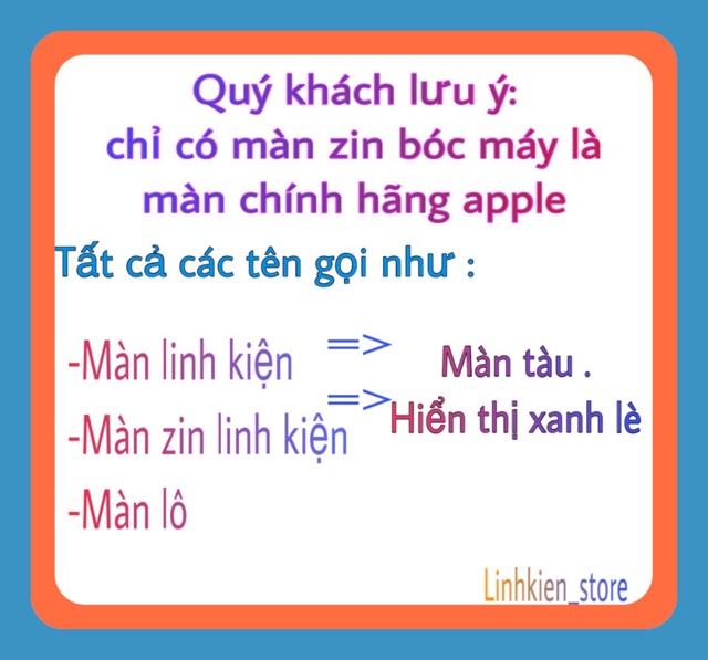 MÀN HÌNH iphone 5 zin bóc máy,tặng cường lực,tặng bộ tua vít