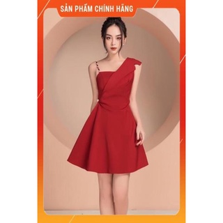 [ HÀNG THIẾT KẾ- CỰC VIP] Đầm dự tiệc lệch vai 1 bên chuổi