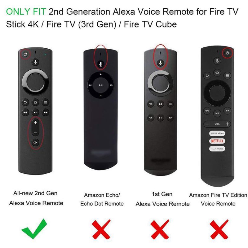 Ốp Silicone Bảo Vệ Chìa Khóa Điều Khiển Từ Xa 5.9 Inch Cho Amazon Fire Tv Stick 4k