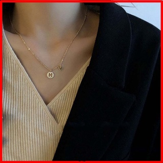 Dây chuyền bạc Ý hình chữ H – vòng cổ bạc ViVi_Gift