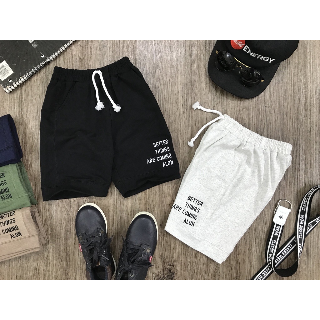 Quần đùi thun 013779 Quần sort ngắn, quần đùi thun cho bé (size nhỏ)