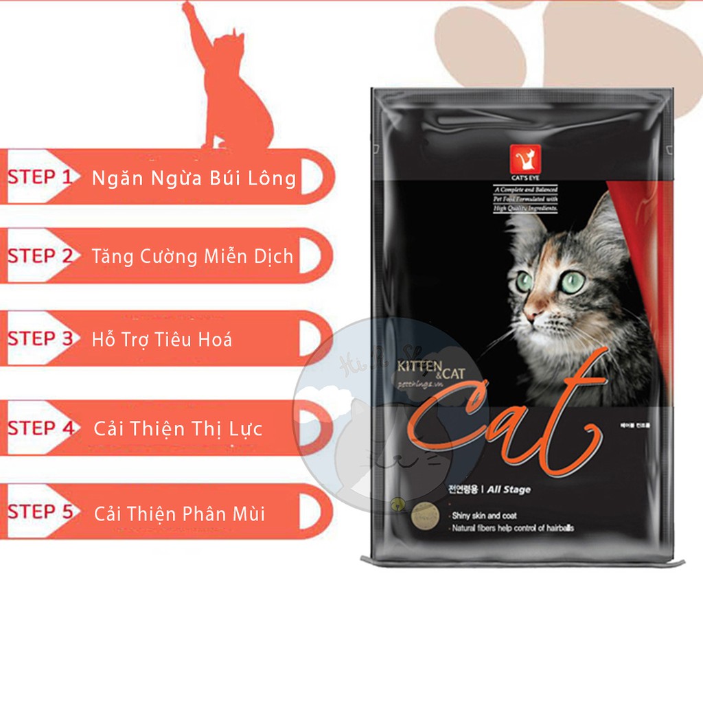 [Hàn Quốc] Thức Ăn Khô Hàn Quốc Cho Mèo Trưởng Thành Cateyes Túi Chiết 1kg