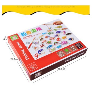 Đồ chơi câu cá nam châm bằng gỗ 32 chi tiết