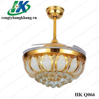 Quạt đèn trần trang trí hoa sen ba màu đèn HÌNH THẬT