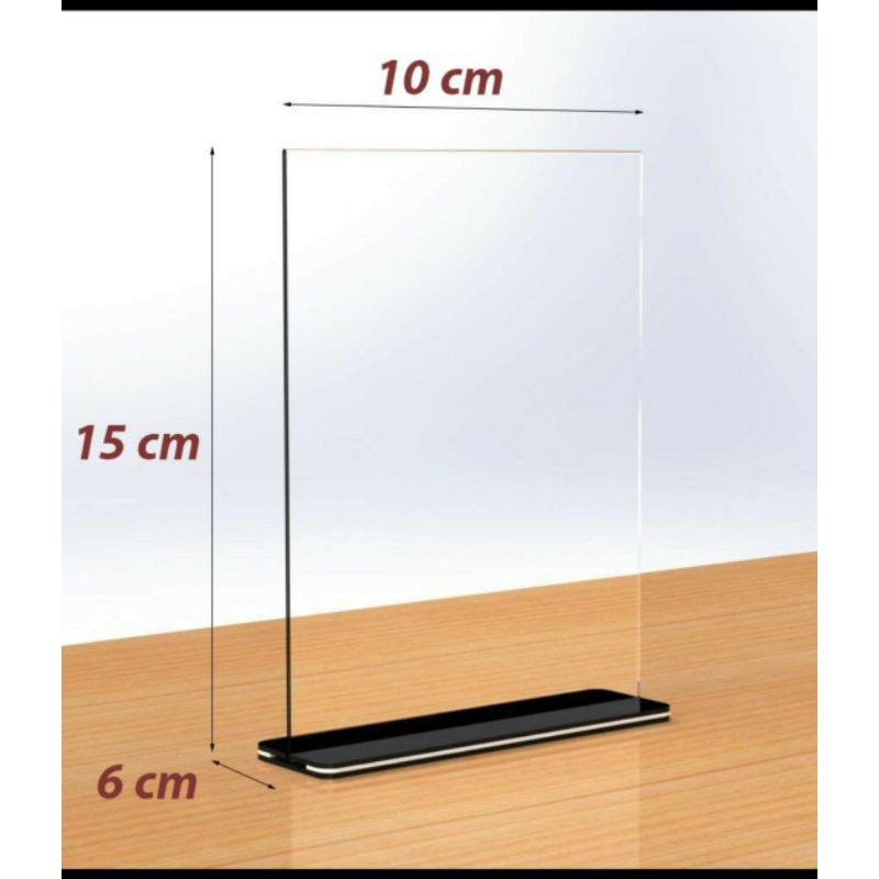 kệ mica A5, menu mica đế lùa